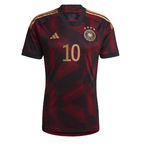 Tyskland Serge Gnabry #10 Bortedrakt VM 2022 Kortermet Tyskland Serge Gnabry #10 Bortedrakt VM 2022 Kortermet